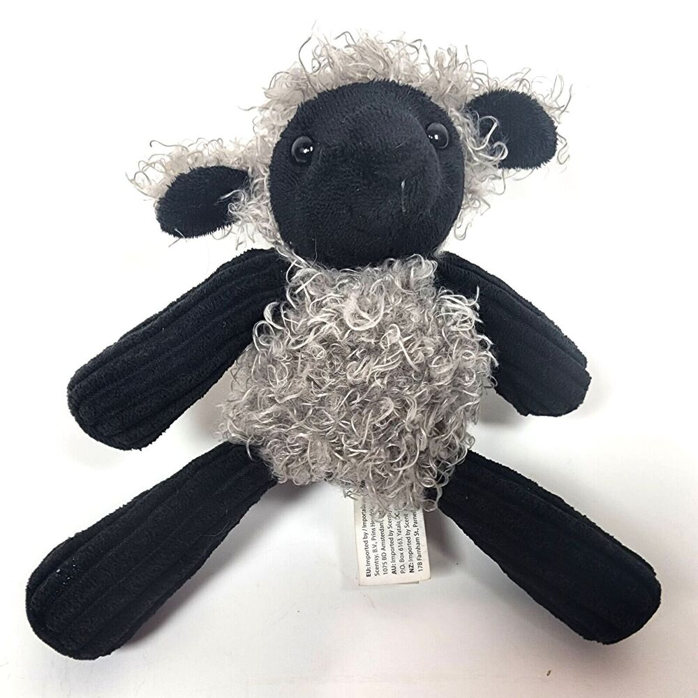 Scentsy Buddy Clip Black Sheep LuLu Lamb Plush Clip Scented Bag Charm Mini